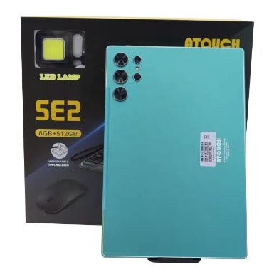 SE2 Android Tablet With Keyboard - 10.1" - 512GB ROM - 8GB RAM - 5G - Dual SIM - 10000mAh - Green