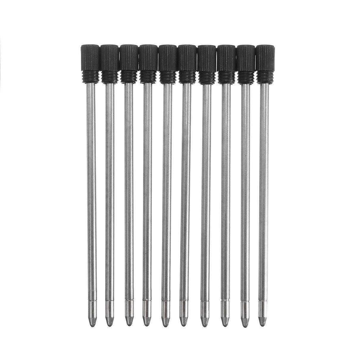 10Pcs 70mm Black Ink Pens Refill Ballpoint For Swarovski Crystal Pen