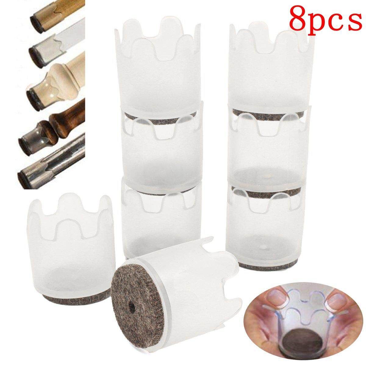 8pcs Furniture Flexible Pad Floor Scratch Protectors Slider Leg Feet Cover Mat