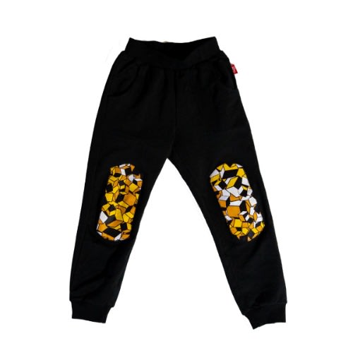 Joggers With African Print Patches