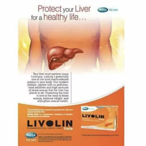 Livolin Forte Liver Cleanse Detox Vitamin Supplement - 30 Cap