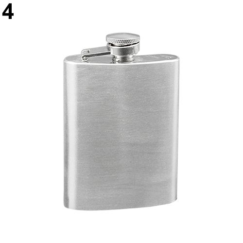 Portable 4 5 6 7 8 10 Oz Stainless Steel Hip  Whiskey Alcohol Flask Cap