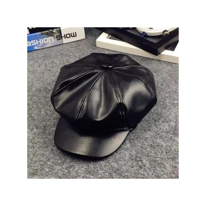 NEW TRENDY FASHION LEATHER BERET SUMMER CAP