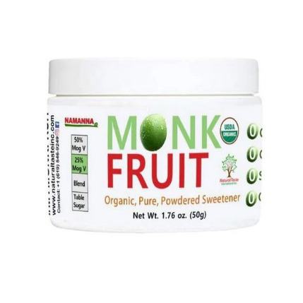 Organic Pure Monk Fruit Sweetener - 25% Mogroside V - 50g