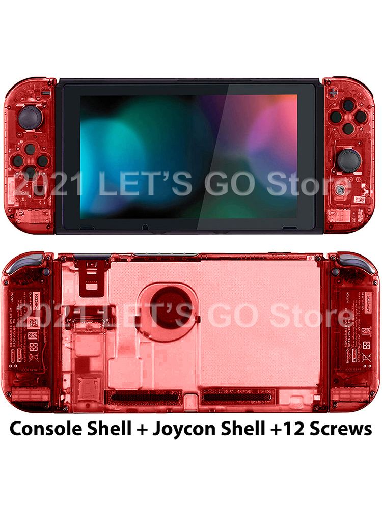 NIntend Switch DIY Replacement Housing Shell Transparent Purple Case Set For Nitendo Nintendo Switch Console Right Left Joy-Con
