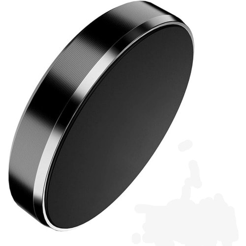Round Shaped Magnetic Air Vent Car Phone Holder - Black