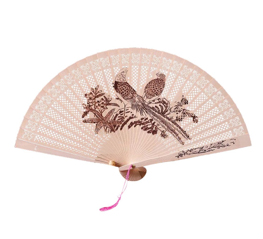 Closing Made Traditional G619 Wooden And Wedding Hand Hollow 2019 Exquisite Opening Chinese Fan Folding Smooth Gift