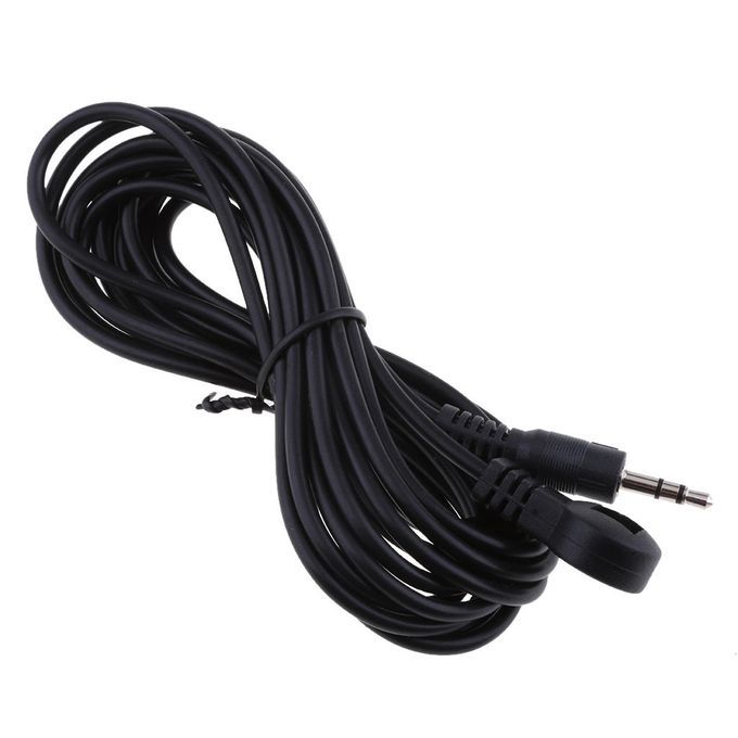 9.8Ft IR Emitter Cable 3.5mm Male Receiver Extension Cable Black