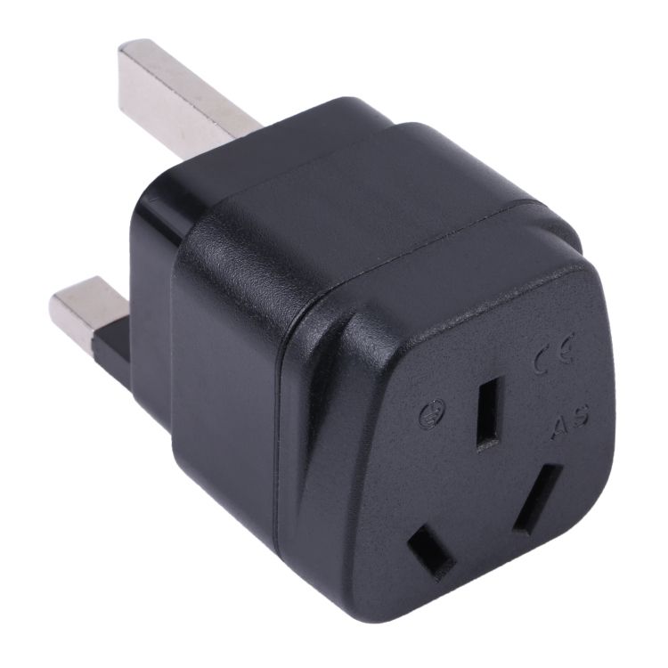 Three-hole AU To UK Plug Socket Power Adapter With Fuse