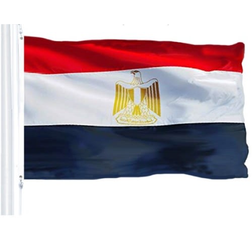 Egypt National Flag - 3 X 5ft