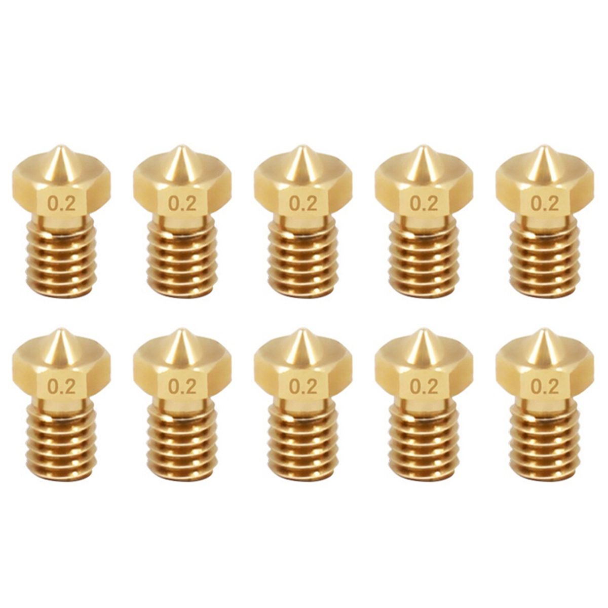 10pcs/lot V6 Nozzle 1.75mm Stainless Steel/ Brass Nozzles