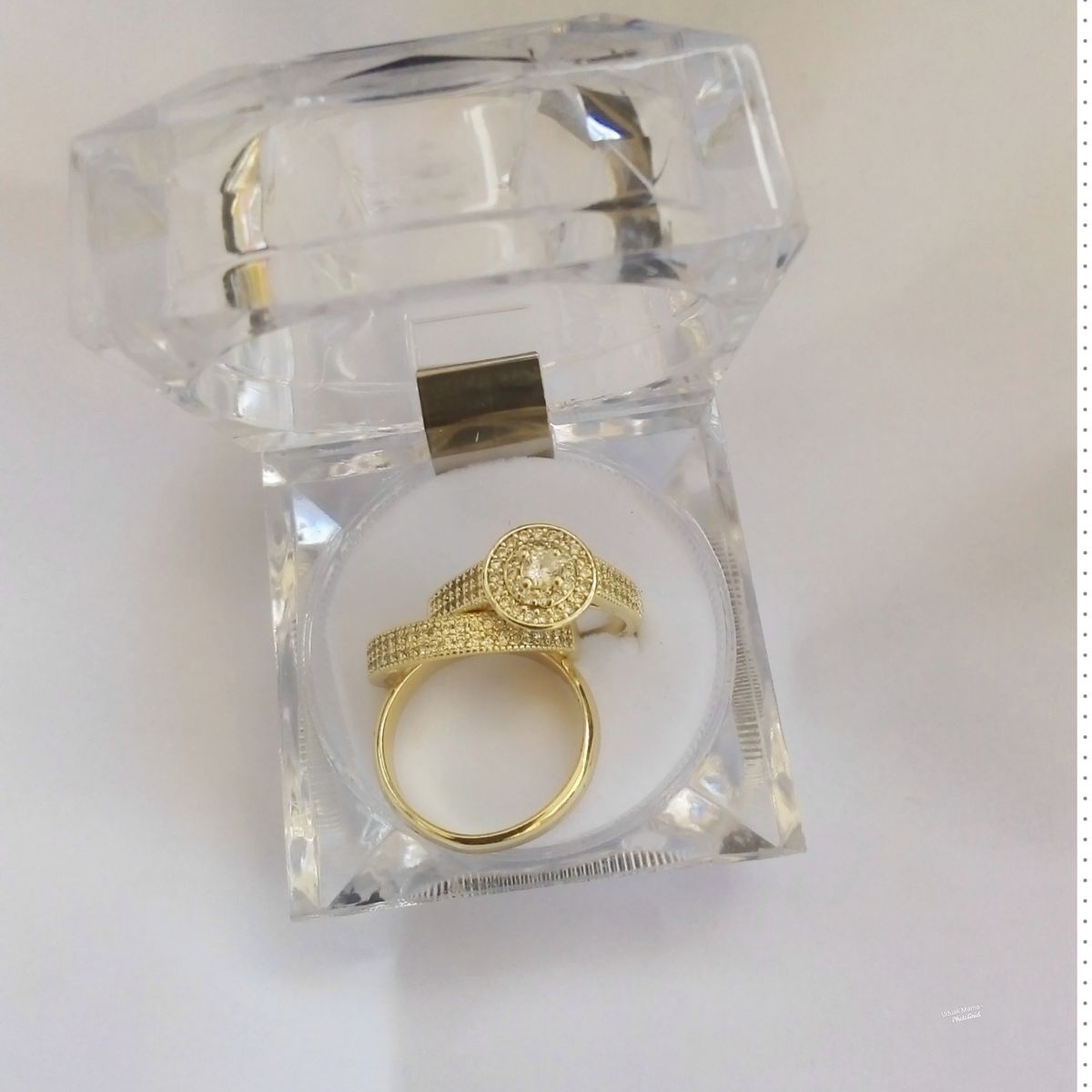 Italian Gold Riggan Wedding Ring Set(3 Pieces)