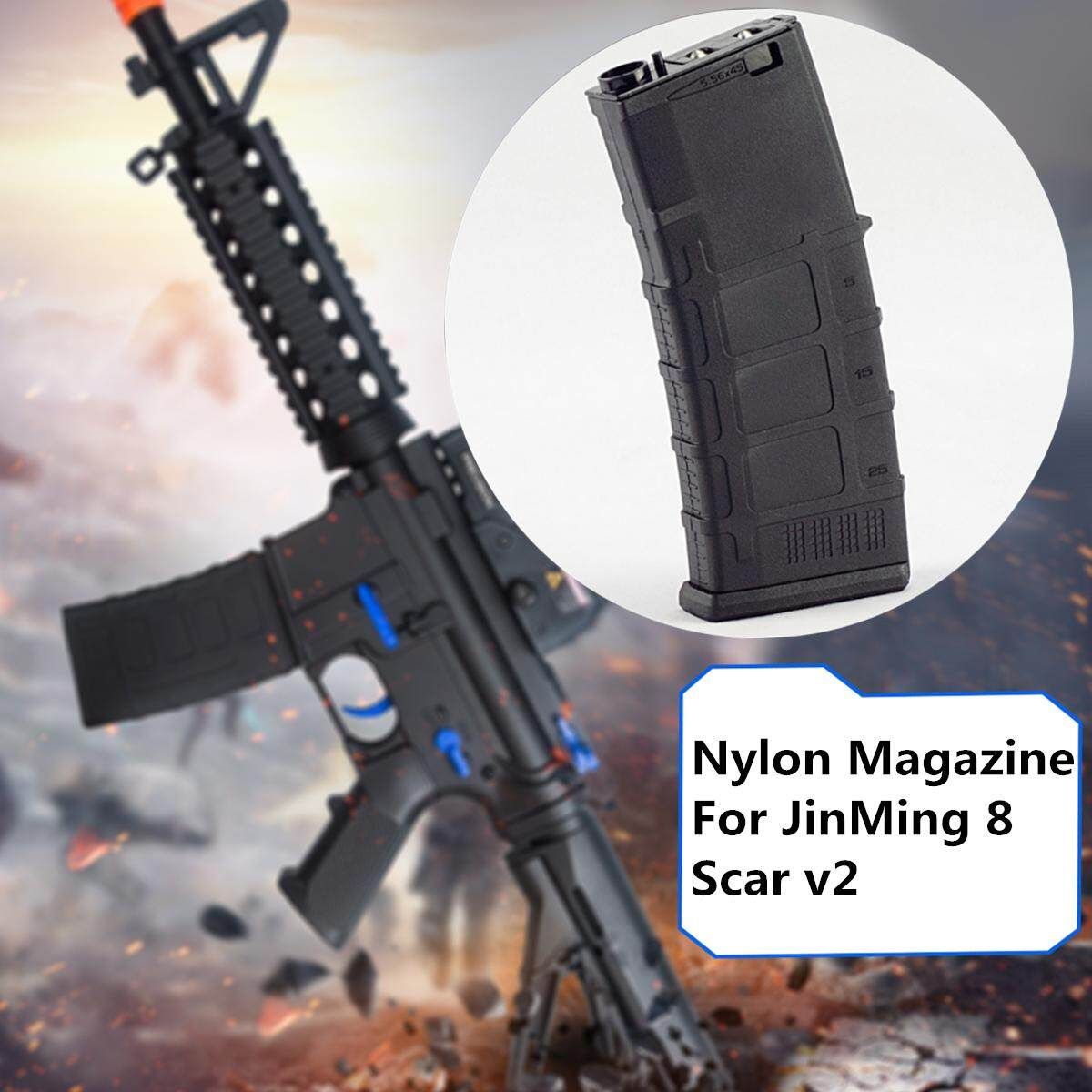 Nylon Magazine For JinMing 8Th M4A1 Scar V2 Ball Blaster Water G Un Toy Black