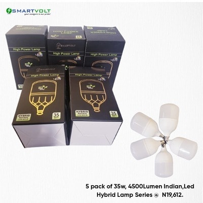 35 Led Bulb Lamp - 4500 Lumen - 5 Promo Packs