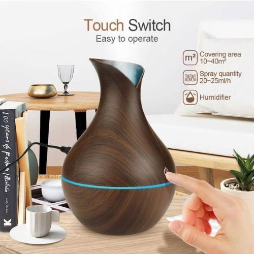 Ultrasonic Aroma Humidifier -130ml - Brown