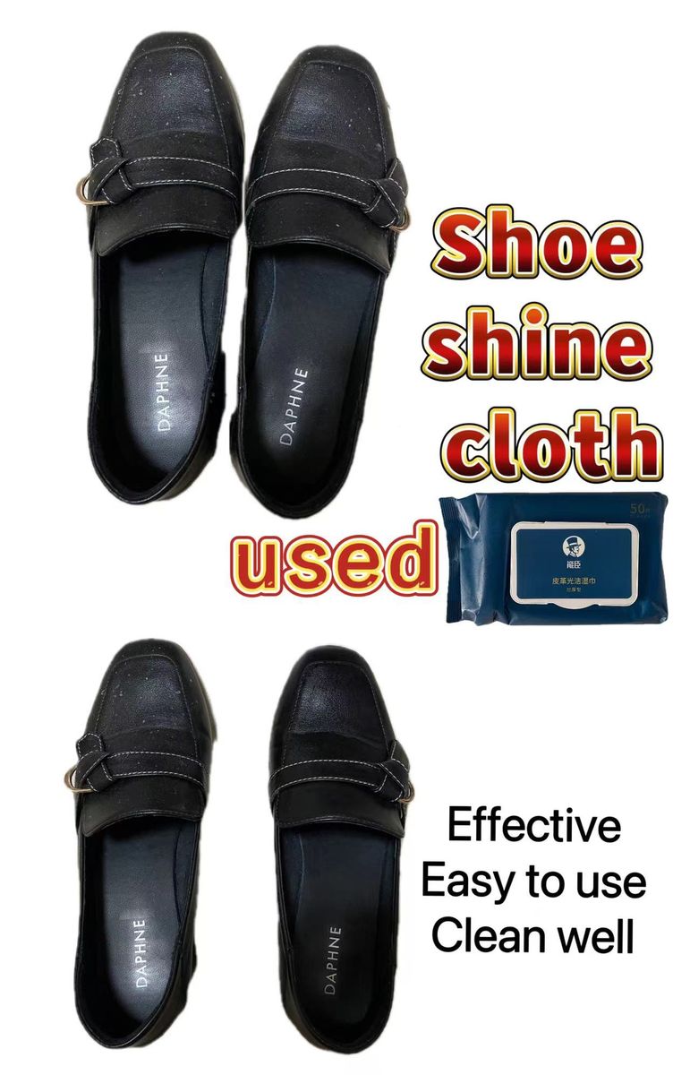 Shoe Shine Cloth Effective Clean For Black Shoes