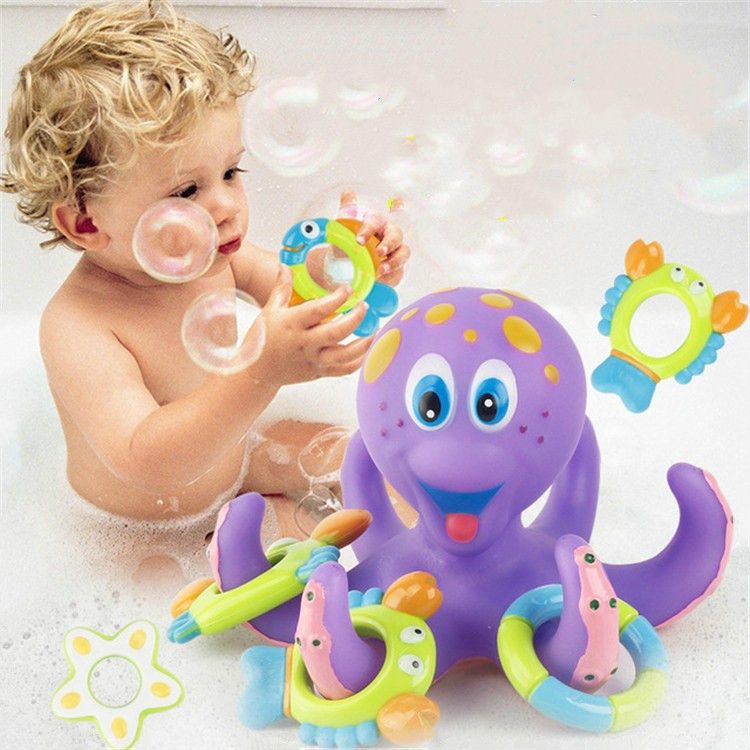Octopus Throwing Circle Children Bathing Toy