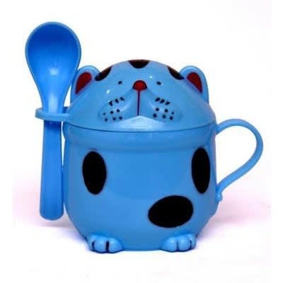 Catty Cup and Spoon - Blue