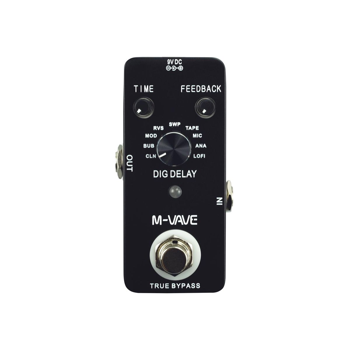 M-VAVE DIG DELAY Digital Delay Guitar Effect Pedal with 9 Delay Effects True Bypass Full Metal Shell