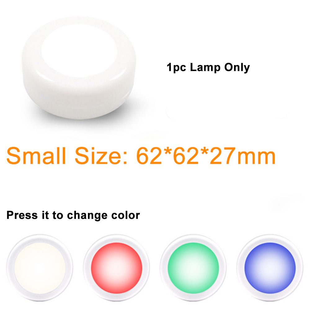 13612Pack Wireless Color Changing LED Puck Remote Controls