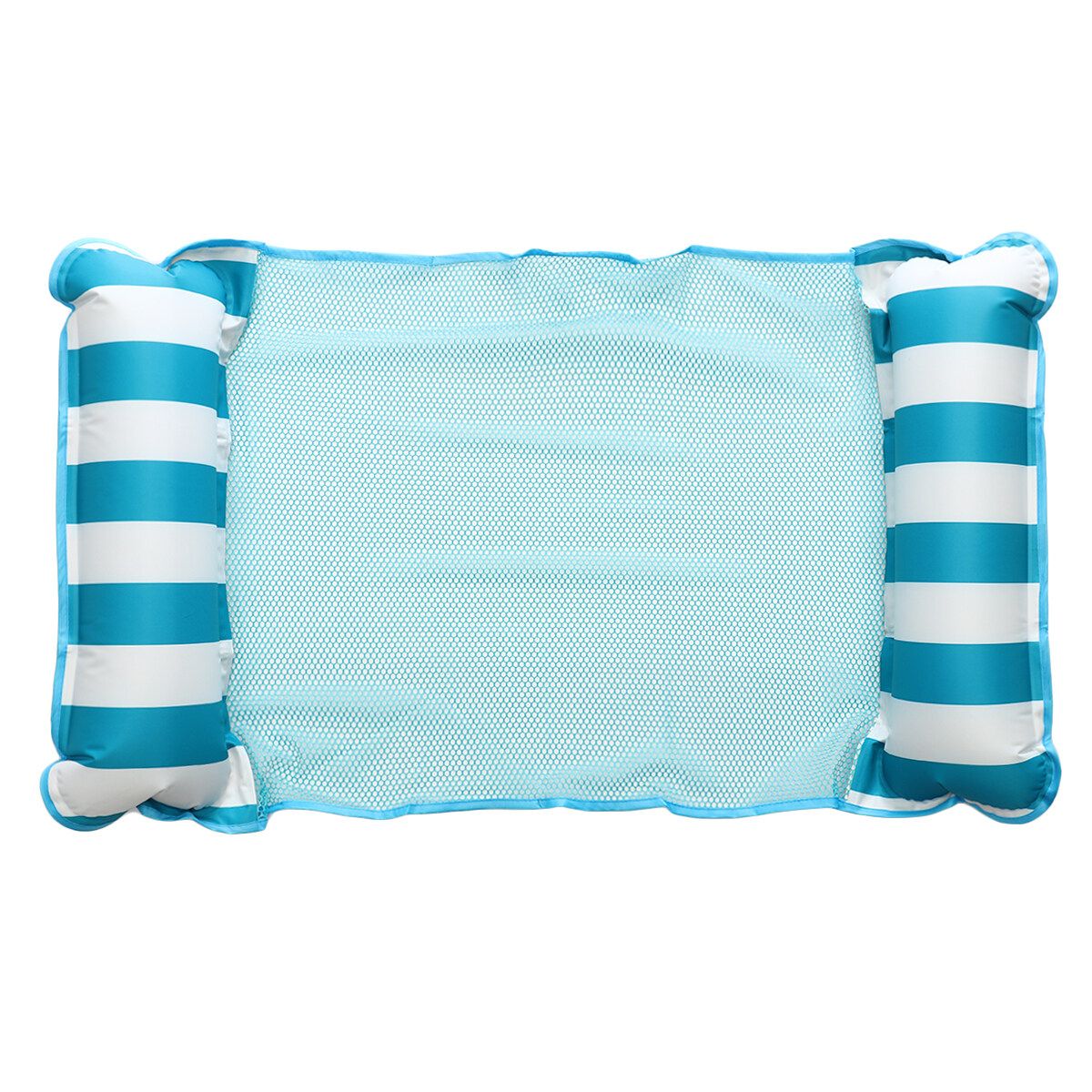 Inflatable Water Hammock Floating Bed Sports Air Mattress Lounge Chair DrifterS Light Blue-Single