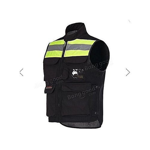 Motorcycle Racing Vest Protector Body Armour Reflective Jackets Pro-biker JK34 Green/L