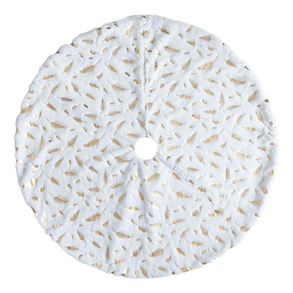 Feathers  Skirt Mat Holiday Home Party  122cm