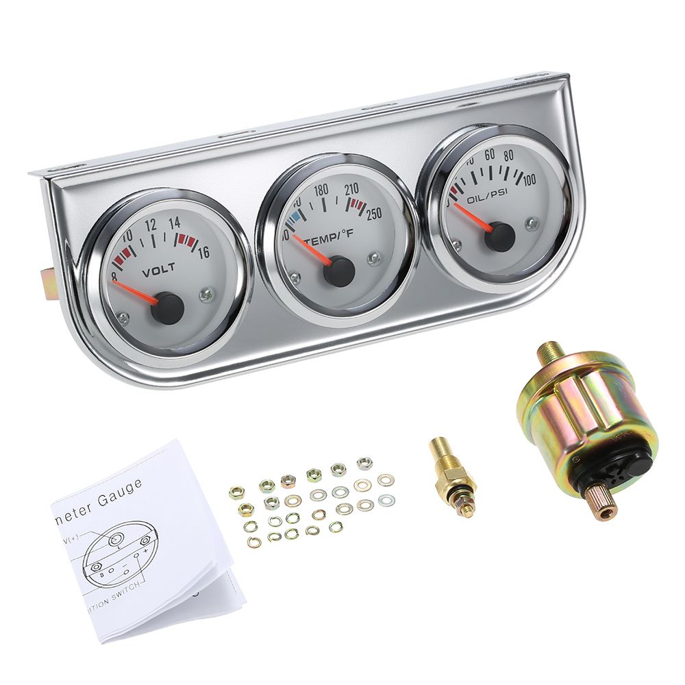 52MM Oil Pressure Fahrenheit Water Temperature Gauge