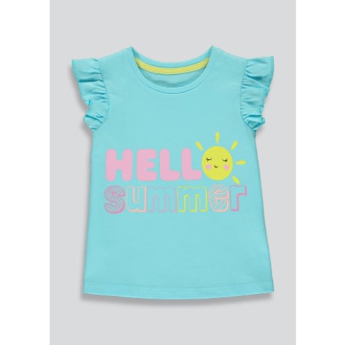 Girls Hello Summer T-shirt