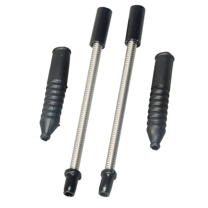 1 PCS Metal V Brake Cable Guide Pipe Plastic Boots Bike Cycling Black