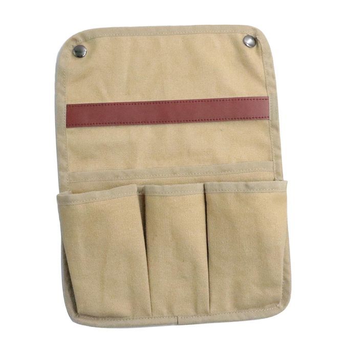 Sofa Chair Arm Rest Pocket Caddy Tray Holder TV Remote Control Khaki