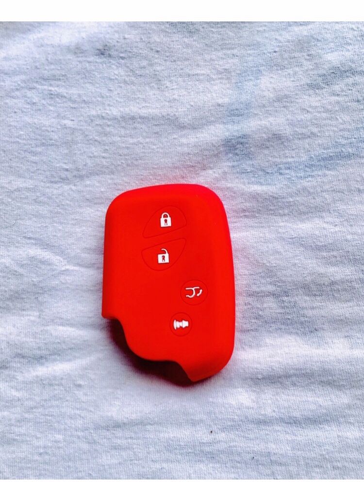 Lexus Silicon Remote Key Case Cover Red