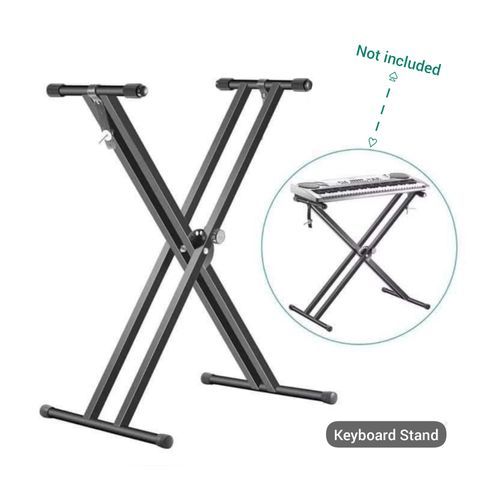 Adjustable And Foldable Double-Braced Keyboard Stand