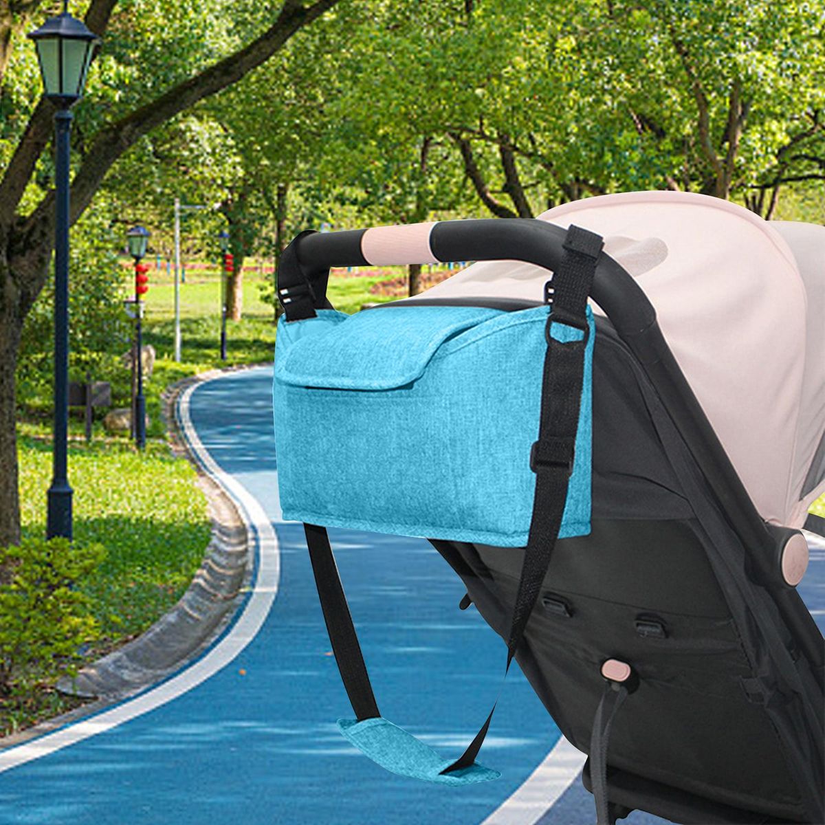 Diaper Organizer For Baby Essentials Phone Green