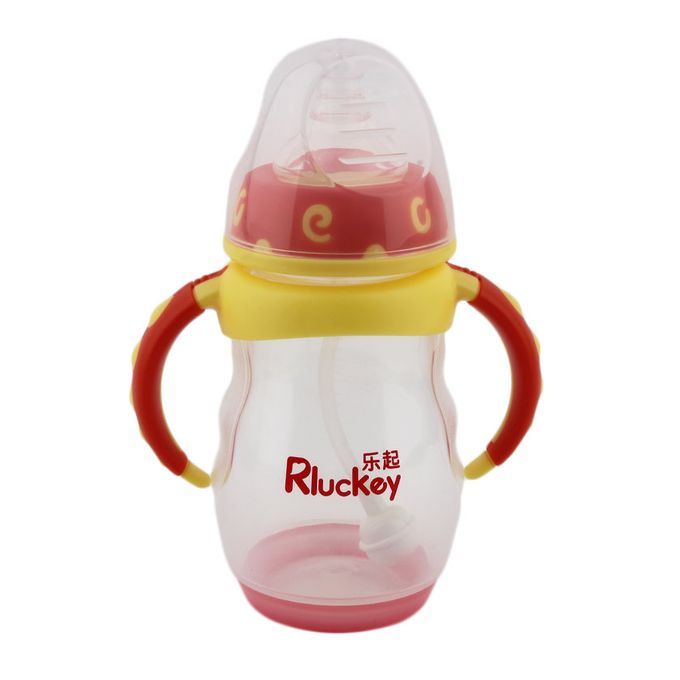 New 280ML Feeding Drinking Water Bottle Temperature Sensitive Bottle-orange