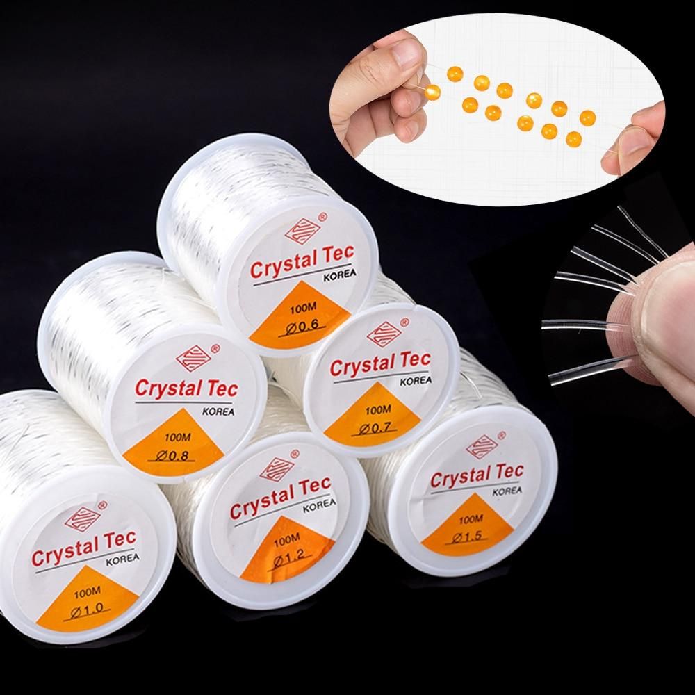 iYOE Transparent Elastic Thread Cord For Jewelry Making Beading Bracelet Necklace Crystal String Line DIY Findings Supplies