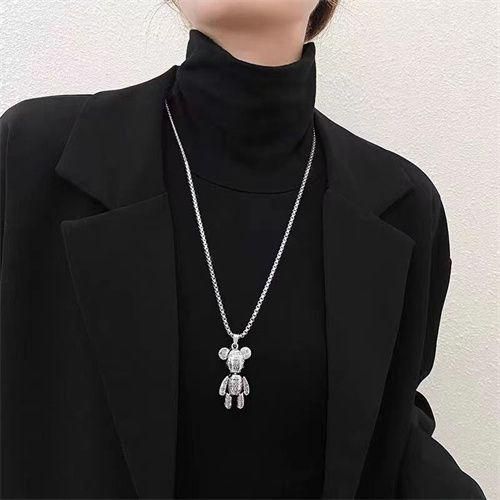 Violent Bear Pendant Necklace