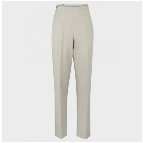 Ladies Comfort Fit Smart Trouser - Stone