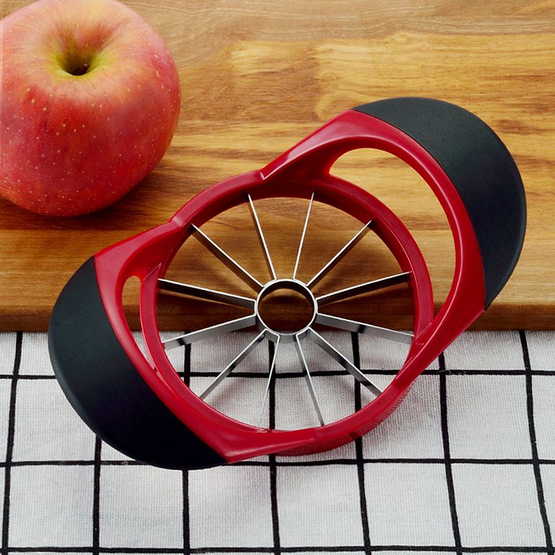 (1pcs As Shown)Upgraded Version 12-Blade Corer Large Apple Stainless Steel Ultra-Sharp Apple Cutter Splitter Up To 4 Inches Kitchen Tools JIN