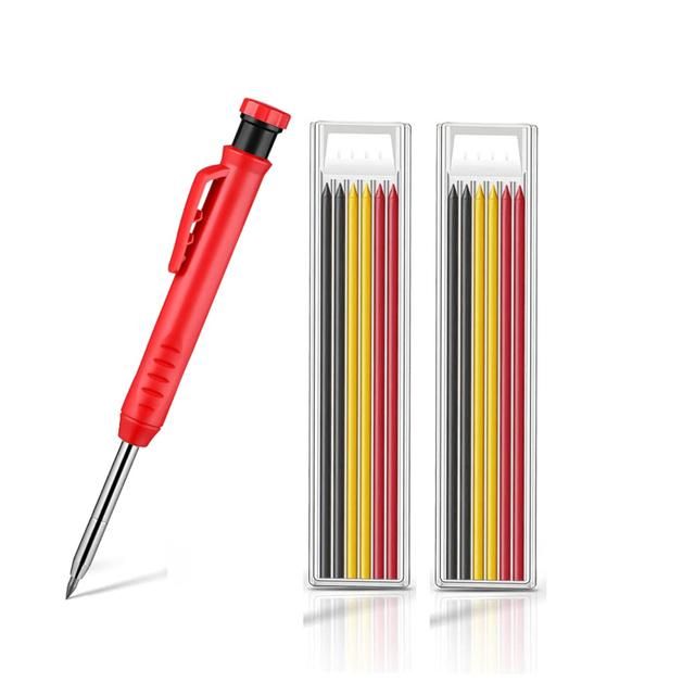 Solid Carpenter Pencil Set Woodworking Tools Mechanical Pencil