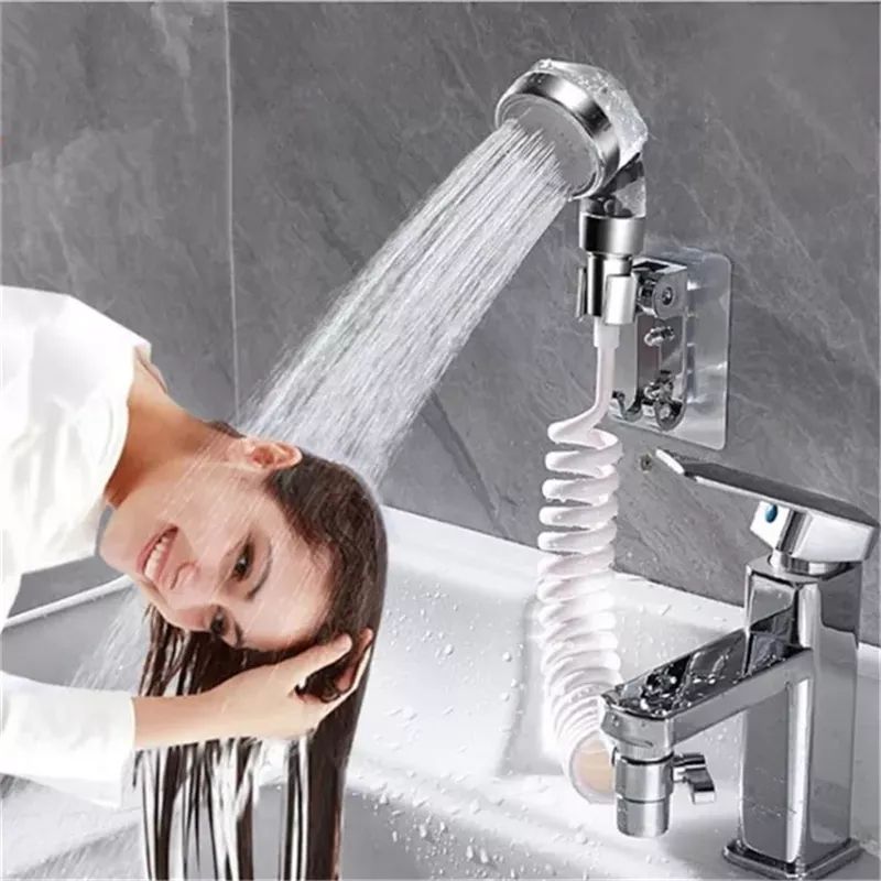 Single-cut Water Divider Faucet Extended Stretch Shower Set