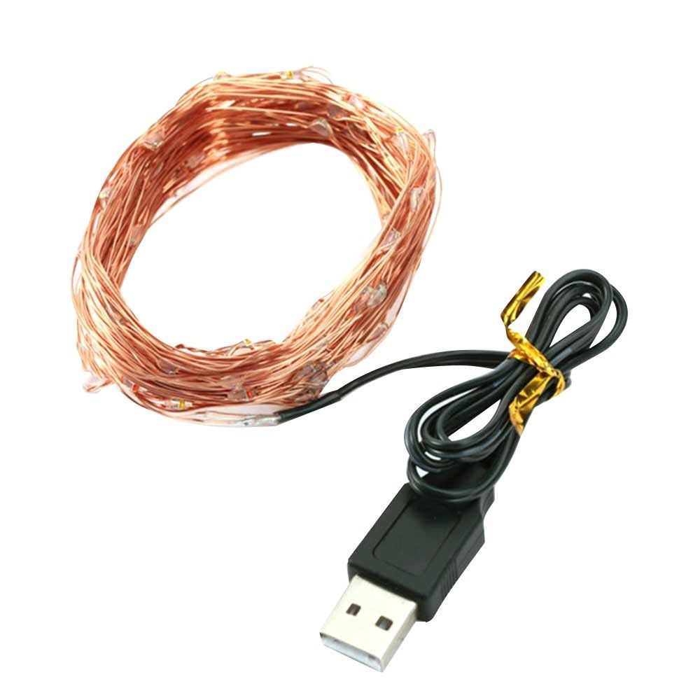 USB Copper Lamp String Christmas LED Decorative Lamp Copper