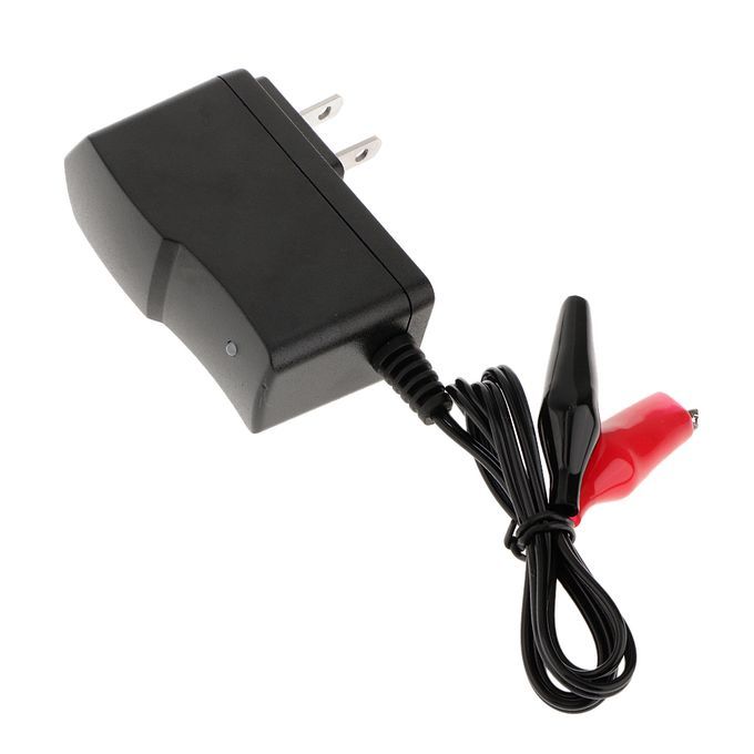 2pcs Lead Acid Battery Charger 6V 500mA Cliptype With LED Light
