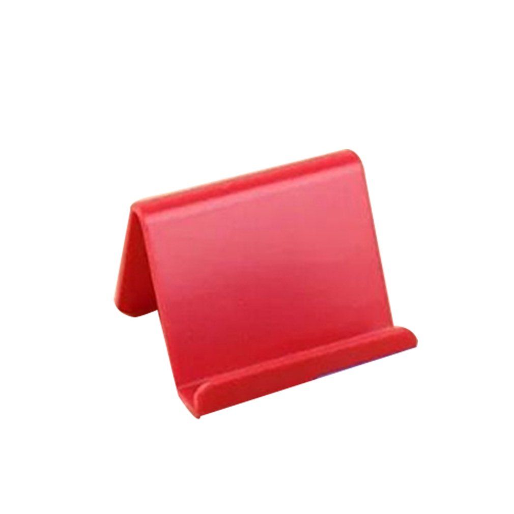 Universal Mobile Phone Holder Table Desktop Stand Plastic Mini Holder Bracket-red