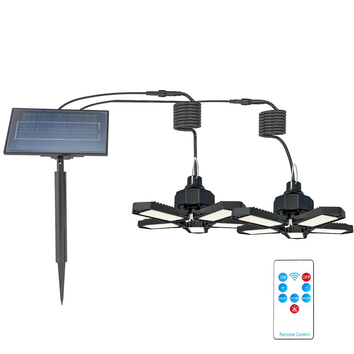 Solar Pendant Lights Indoor/Outdoor Foldable Solar Garage