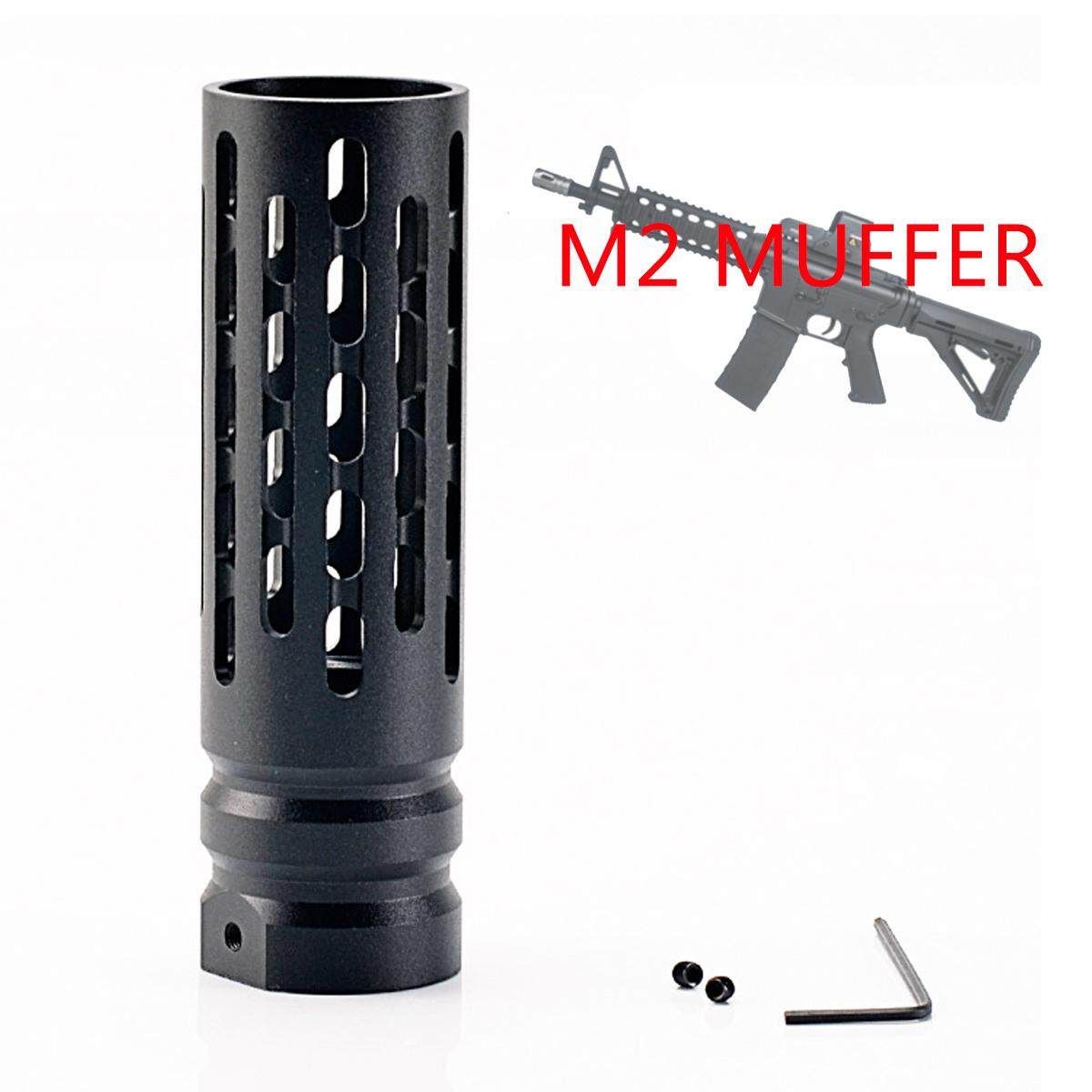 Full Metal BLASTER Silencer Muffer Black Attachment For JinMing Gen8 M4 Black Deep Black