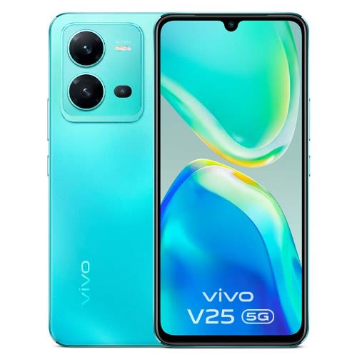 V25 5G - 6.44"Amoled - 256GB ROM - 8GB RAM - Dual SIM - 50MP/64MP - 4500mAh - Aquamarine Blue