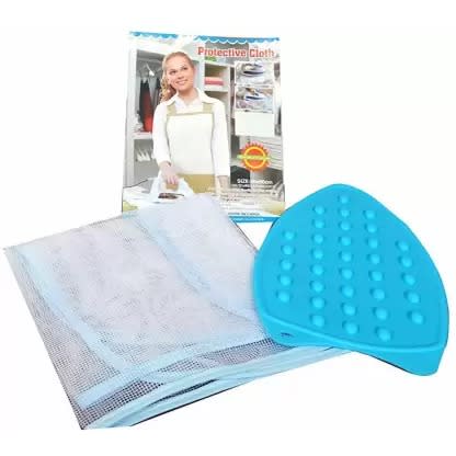 Silicone Iron Protector Cover And Ironing Mat Combo Set-blue