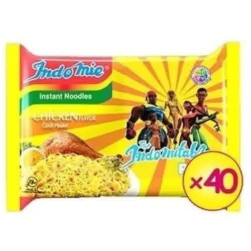 Indomie Chicken Flavored Noodles - 70g - 40 Pcs - Carton