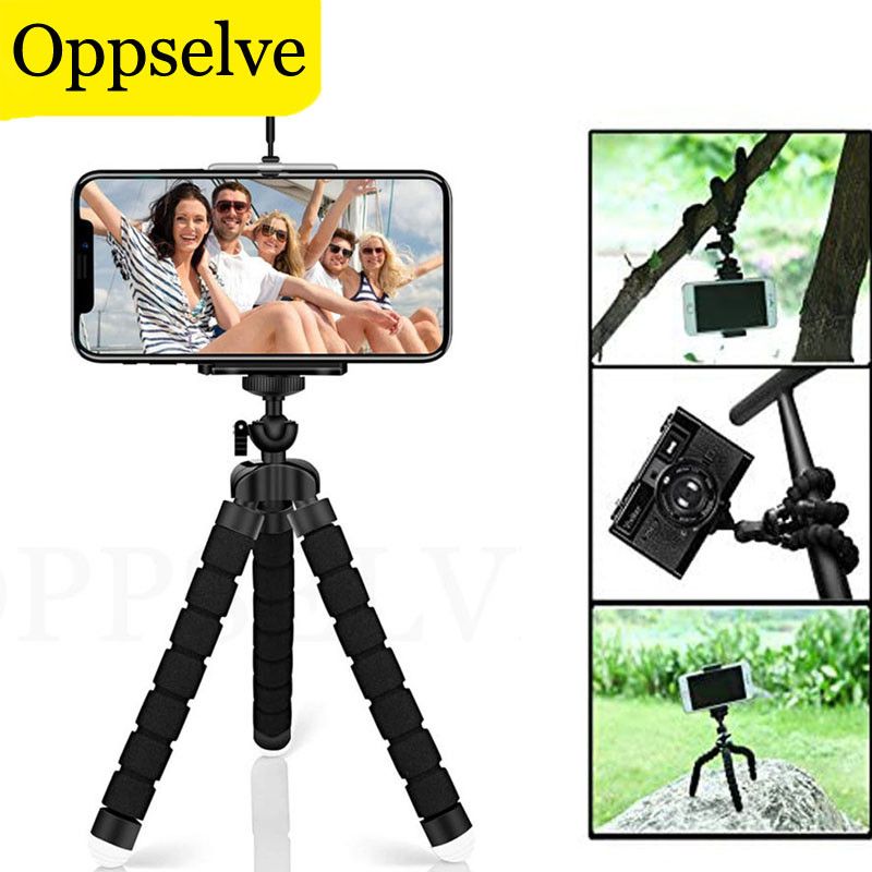 Phone Tripod Moblie Phone Clip Bracket Monopod Stand